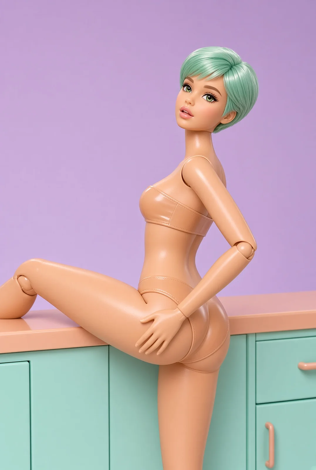 AI-generated fictional adult image: A different angle — composition 06