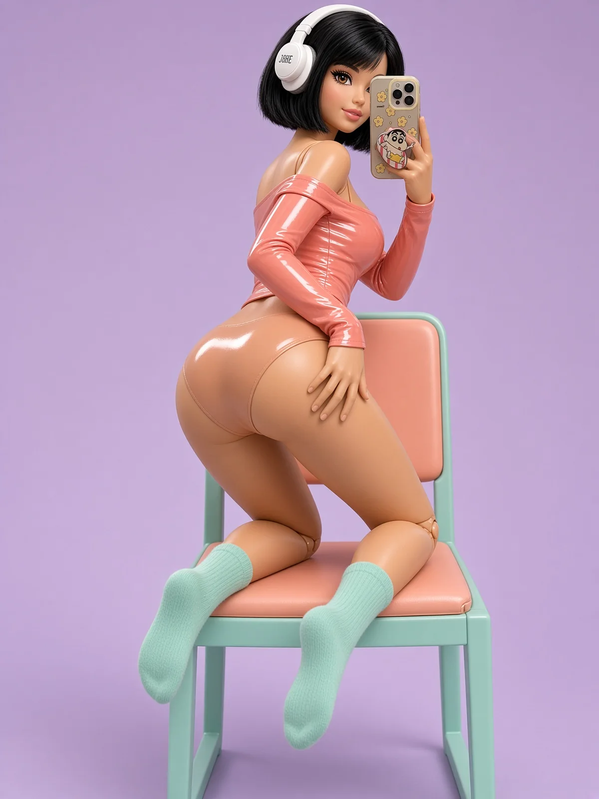 AI-generated fictional adult image: Take a seat — composition 06