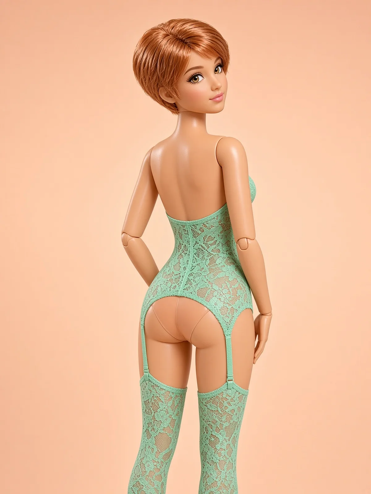 AI-generated fictional adult image: Texture studies — composition 04