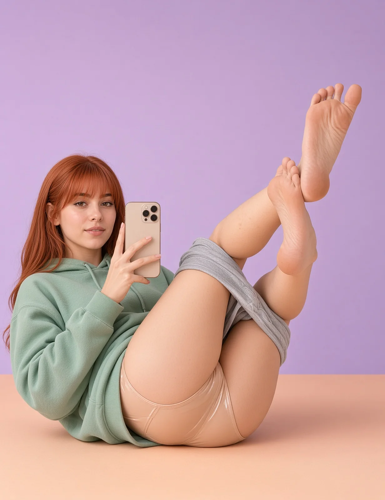 AI-generated fictional adult image: Mirror moments — composition 27