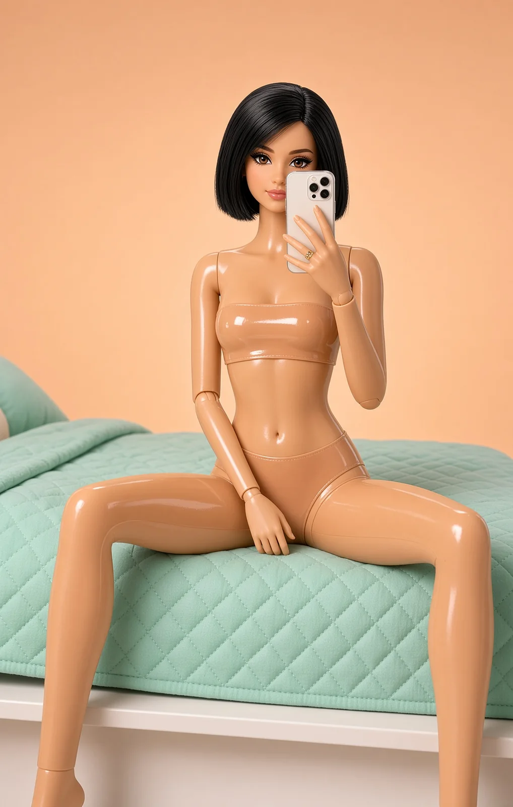 AI-generated fictional adult image: Soft mornings — composition 15